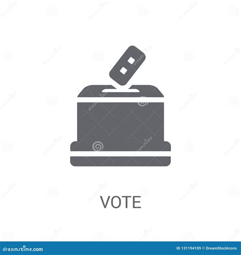 Vote Icon. Trendy Vote Logo Concept on White Background from Pol Stock ...