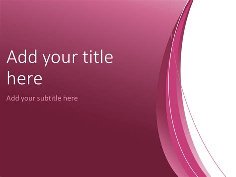 Pink Abstract PowerPoint Template - PresentationGO.com