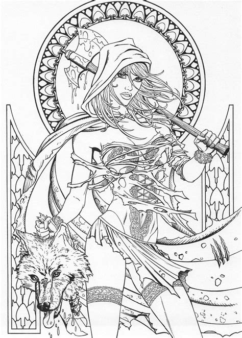 Grimm Fairy Tales coloring page | Detailed coloring pages, Fairy ...