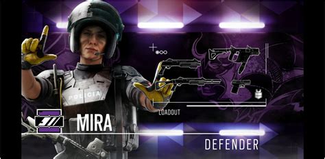 Mira's loadout : r/Rainbow6