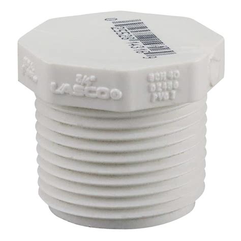 LASCO Fittings 3/4 in. PVC Schedule 40 MPT Plug 450007BC - The Home Depot