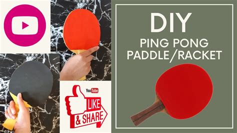 DIY Ping Pong Paddle//How to make table tennis racket using waste materials - YouTube