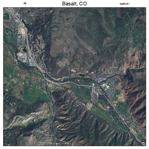 Aerial Photography Map of Basalt, CO Colorado