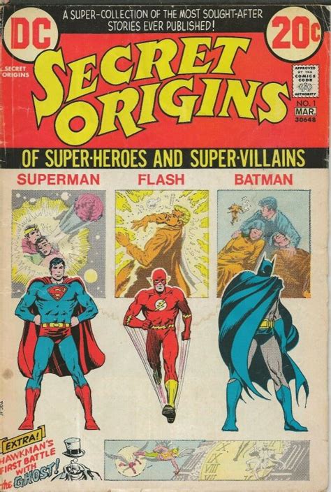 Secret Origins #1 ORIGINAL Vintage 1973 DC Comics Superman Batman FLash | Comic Books - Bronze ...