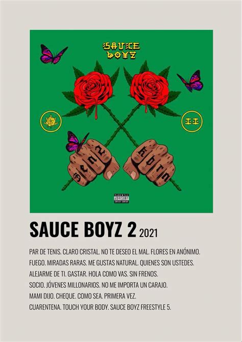 SAUCE BOYZ 2 - ELADIO CARRIÓN | Portadas de discos, Póster de música, Álbumes de música