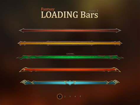 Fantasy Loadign Bars 3 by Evil-S on DeviantArt Game Gui, Game Icon, Game Interface, Interface ...