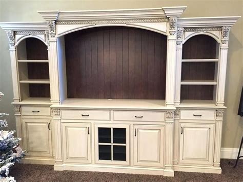 Image result for off white entertainment center with fireplace | Built in entertainment center ...