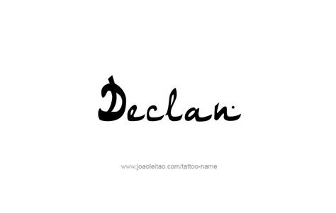 Declan Name Tattoo Designs