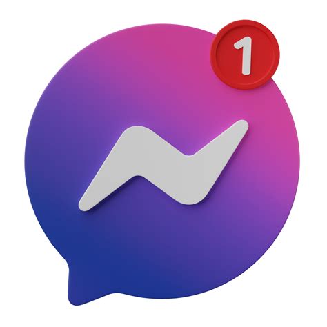 3D render, Meta chat messenger, Facebook messenger with new ...