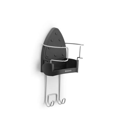 Brabantia Ironing Board Hanger and Iron Store in Black | Dunelm