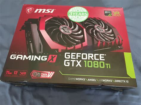 MSI GTX 1080TI 11GB Gaming X, Computers & Tech, Parts & Accessories, Computer Parts on Carousell