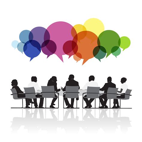 Illustration of business people in the meeting - Download Free Vectors, Clipart Graphics ...