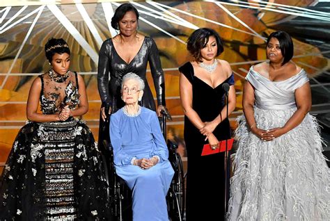 Oscars 2017: Katherine Johnson with Hidden Figures Cast | PEOPLE.com