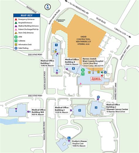 Barnes Jewish Hospital Campus Map