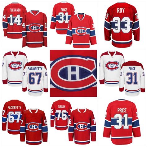 2019 Men'S Montreal Canadiens Jerseys 76 Subban 67 Max Pacioretty 33 ...