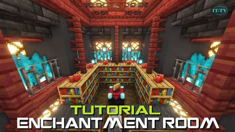 Minecraft ENCHANTING ROOM DESIGN - TUTORIAL (EASY) - YouTube