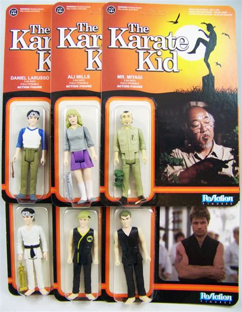 The Karate Kid - ReAction - Set of 6 figures: Daniel Larusso, Mr ...