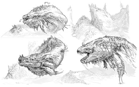 Jormungandr Concept Art - God of War Art Gallery