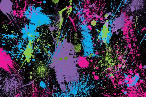 10 Latest Neon Paint Splatter Background FULL HD 1080p For PC Background