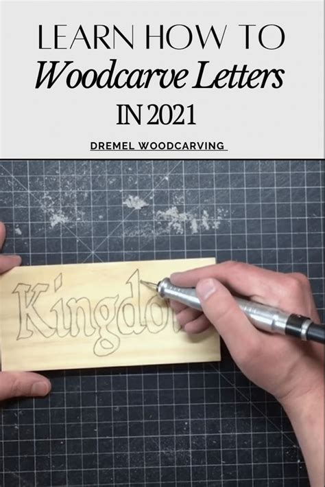 Woodcarving letters with a Dremel rotary tool Dremel Tool Projects, Whittling Projects, Dremel ...