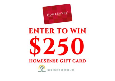 HomeSense Gift Card Sweepstakes - New Home Connection