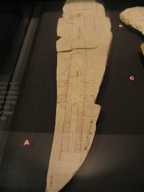 Scribal plan of KV6, tomb built for Ramesses IX in the Kings Valley. Now in the museum in Luxor ...