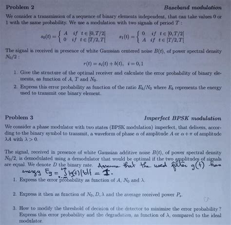 = 31(8) = { Problem 2 Baseband modulation We consider | Chegg.com