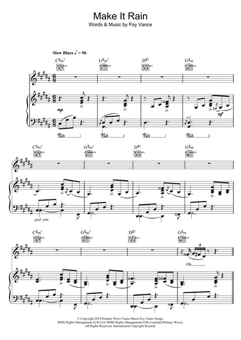 Make It Rain | Sheet Music Direct