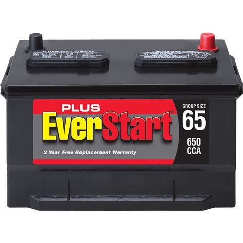 EverStart Plus Lead Acid Automotive Battery, Group Size 65 - Walmart.com