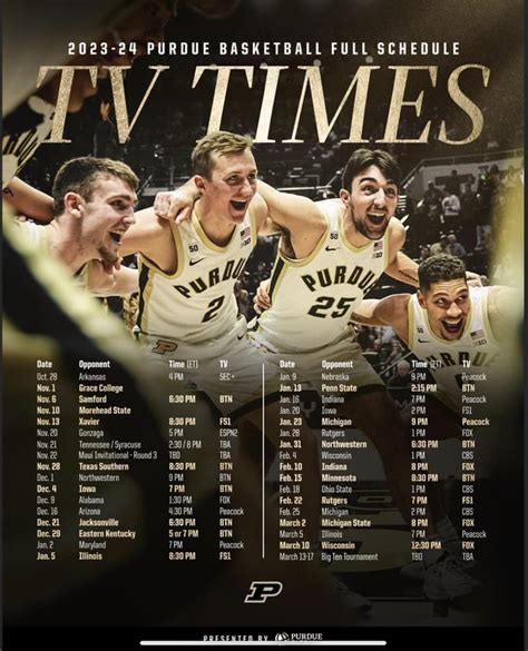 Purdue 2024 Basketball Schedule - Brett Clarine