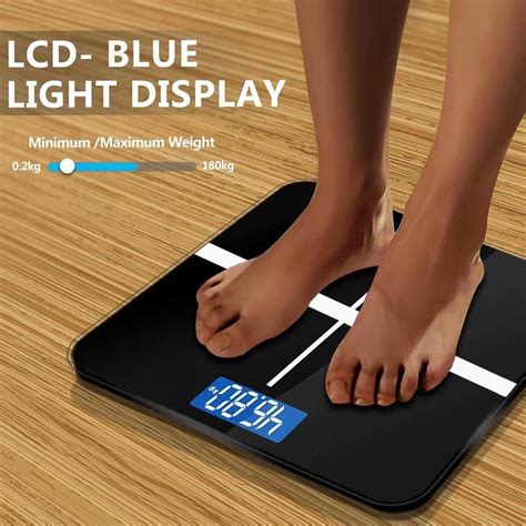 HONGGE Precision Body Weight Bathroom Scale with Backlit Display, 400 ...