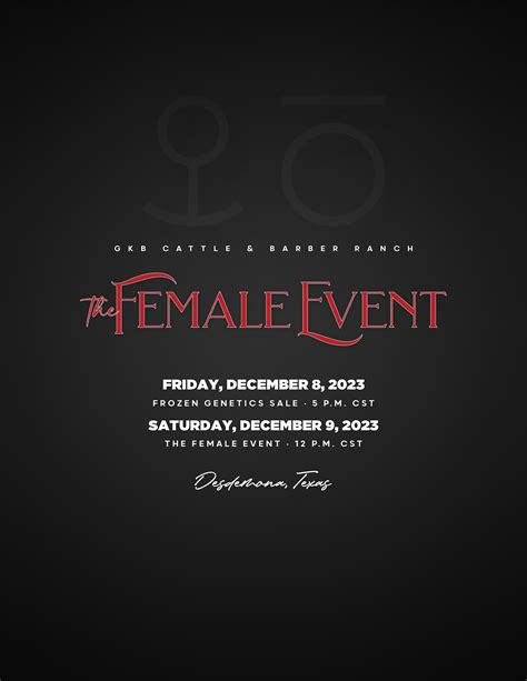 GKB Cattle & Barber Ranch – The Female Event – DECEMBER 8&9 2023 | GKB ...