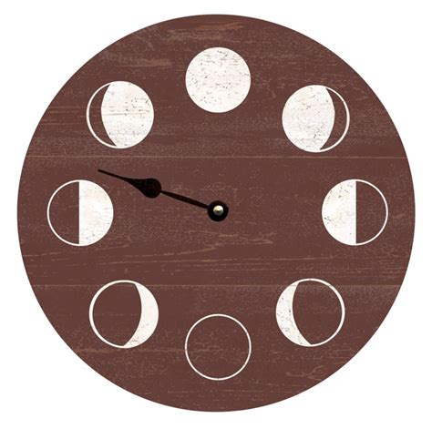 Lunar Phase Clock Moon Phase Wall Clock Choose Your Own Color - Etsy