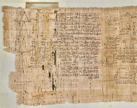 Ahmes Papyrus. One of the best known examples of ancient Egyptian ...