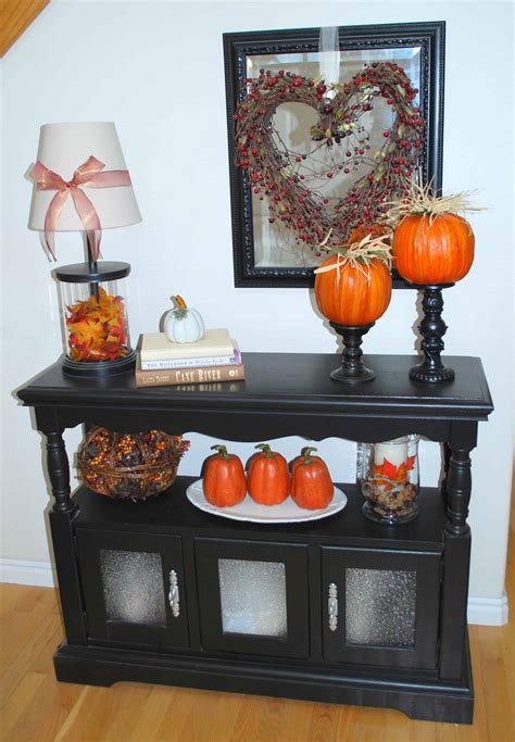 Fall Decorating Ideas: Entryway Table Decor