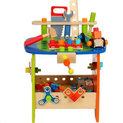 Learning Workbench Toy For Kids Construction Work Bench Building Tools ...