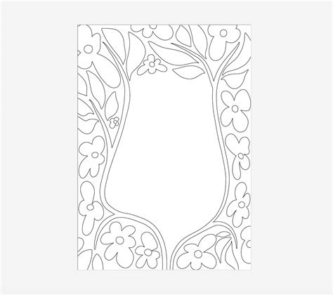 Floral menu border - Free template download – Art by Hanna Lee Tidd