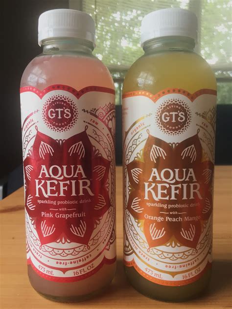 GTS Aqua Kefir Sparkling Probiotic Drink - Pink Grapefruit and Orange ...