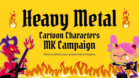 Heavy Metal Cartoon Characters MK Campaign Presentation