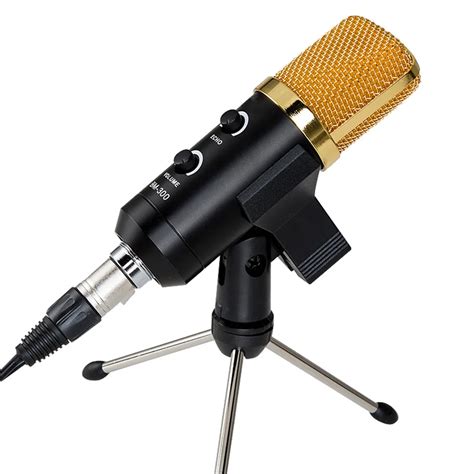 3.5mm /USB Cardioid Condenser Microphone Audio Studio Vocal Recording Mic Broadcasting ...