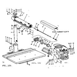 CRAFTSMAN Craftsman 10 inch radial saw Unit Parts | Radial saw ...