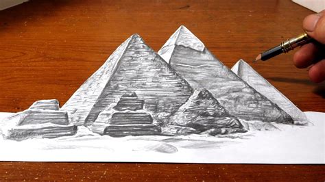 Great Pyramid Of Giza Drawing