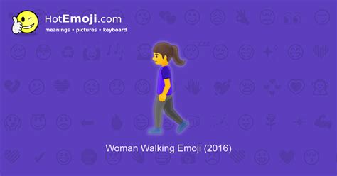 🚶‍♀️ Woman Walking Emoji Meaning with Pictures: from A to Z