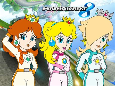 The Princesses from Mario Kart 8 by RafaelMartins on DeviantArt | Mario ...