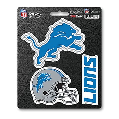 Detroit Lions Sticker Decal Set 3-Pack | Sports Hard Hats