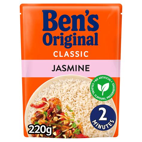 Bens Original Jasmine Microwave Rice 220g | Rice, Grains & Pulses ...