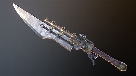 Gun Blade 3D - TurboSquid 1346917