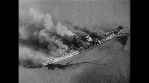 Aerial photo of Admiral Graf Spee burning after being scuttled by her ...