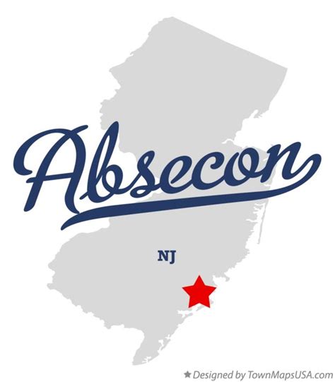 Map of Absecon, NJ, New Jersey