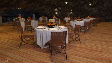 Cave restaurant stock photo. Image of rendering, atmosphere - 108017114